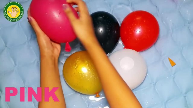 MEGA COMPILACIÓN Dedo de la Familia de la Canción mojada con Globos Aprender los Colores rimas infantiles para todd