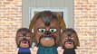 #CHEWBACCA MOM LAUGHING MASK | STAR WARS FORCE AWAKENS #ANIMATION For Kids & Toddlers