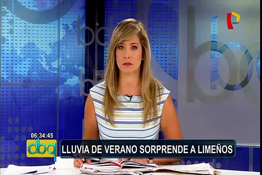 Intensa lluvia de verano inunda diversas calles de Lima