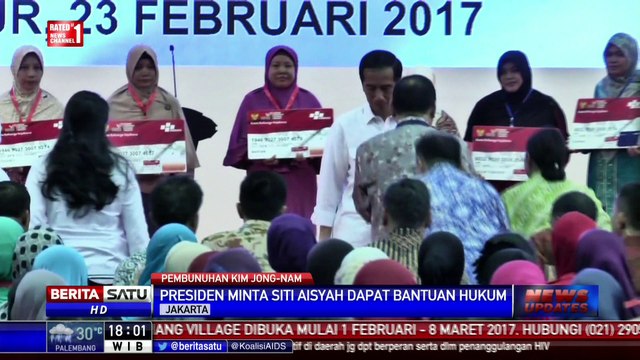 Jokowi Pastikan Pendampingan Hukum kepada Siti Aisyah