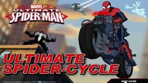Spiderman Motorcycle Fast Ride & Gunfire Laser Blaster | Superhero Crazy Drive Mission Gam
