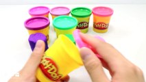 DIY How To Make Play Doh Mighty Toys Tubs Modelling Clay Learn Colors