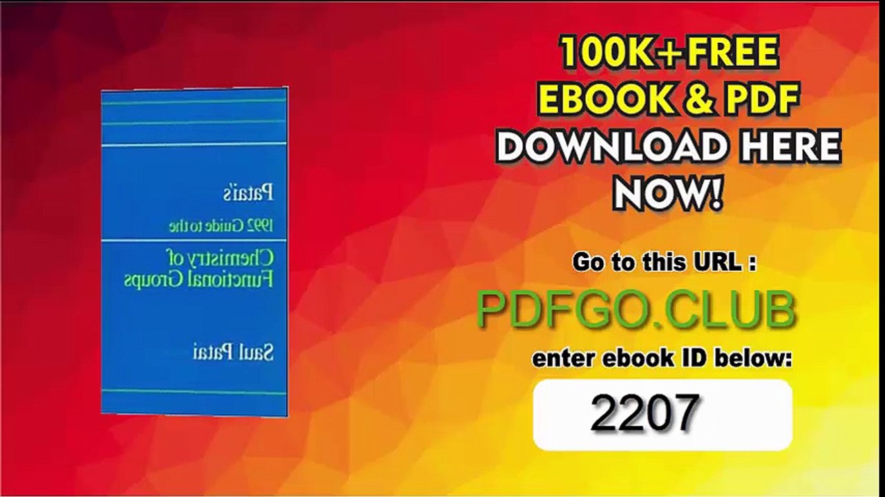 Patai's 1992 Guide to the Chemistry of Functional Groups (Patai's Chemistry of Functional Groups) 1st Edition