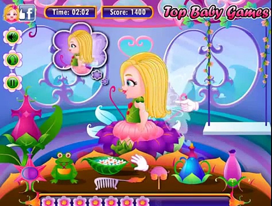 Baby Fairy Hair Care Unusual Baby Girl Bathing and Hair Care # Play disney Games # Watch C