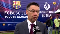 Bartomeu: “Intentarem ensenyar a tots els nens de la Xina el nostre futbol i la filosofia de joc”