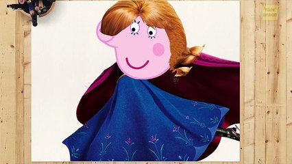 COLORING Frozen Elsa, Anna, Kristoff, Olaf, Spiderman, Venom, Hulk - Peppa Pig coloring CO
