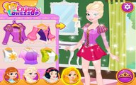 Princesses Outfits Swap - Disney Princess Elsa Anna Rapunzel And Snow White Dress Up Game