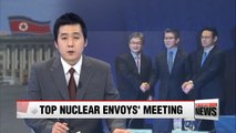 p nuclear envoys from Seoul, Washington, Tokyo meet on Monday to discuss N. Korea's recent ballistic missile launch, Kim Jong-nam's assassination