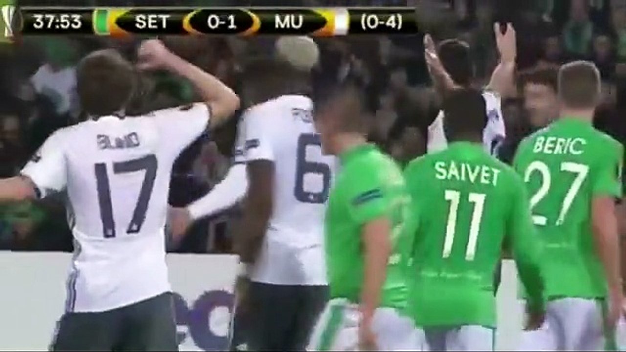 Saint-Etienne 0-1 Manchester United - Maç Özeti izle (22 Şubat 2017)