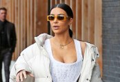 Kim Kardashian Bares Her Breasts In Corset Top For Lunch With Kourtney
