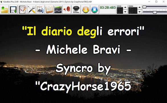 Michele Bravi - Il diario degli errori (Sanremo 2017) (Syncro by CrazyHorse1965) Karabox - Karaoke
