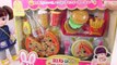 Toy Velcro Cutting Food Pizza, Ice Cream, Hamburger, Fruits and Vegetables Kitchen Playset