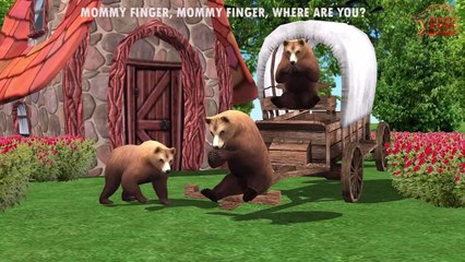 Cartoon Animals For Children Nursery Rhymes | Animals Finger Family Songs Babies