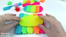 Learn Colors with Play Doh Ice Cream Popsicle Peppa Pig Elephant Molds Fun & Creative for