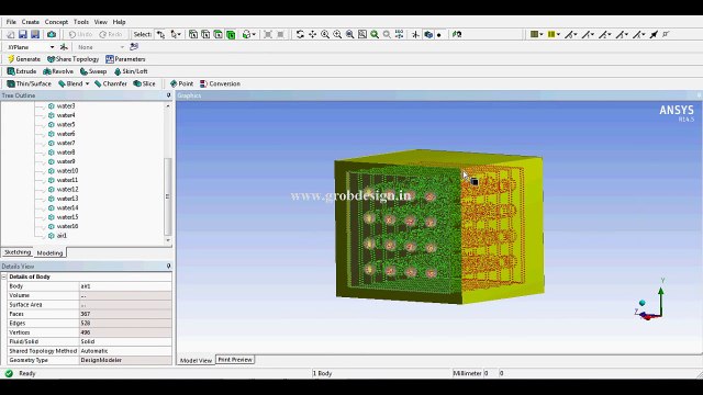 Flat Plate Fins and Tube type Heat Exchanger_ CFD Simulation using ANSYS Fluent