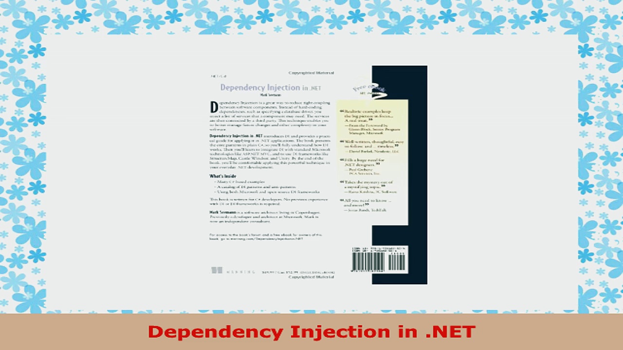 READ ONLINE  Dependency Injection in NET