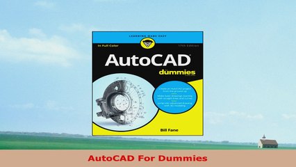 READ ONLINE  AutoCAD For Dummies
