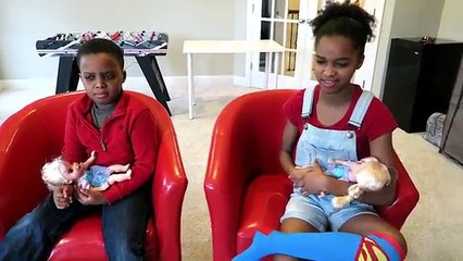 Bad Baby Elsa ATTACKS Shiloh And Shasha - Evil Baby Frozen Elsa Twin