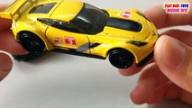 Tomica Hot Wheels Toy Corvette C7R Vs Steam Locomotive Kids Cars Toys Videos HD Collection