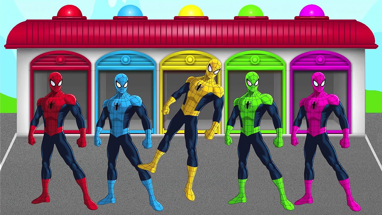 HOMEM ARANHA! Aprender as cores e números! Vídeo para as crianças! TV ...