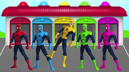 HOMEM ARANHA! Aprender as cores e números! Vídeo para as crianças! TV Kids!