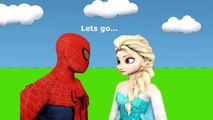 Congelados Elsa vs Spiderman vs Congelados Anna vs Hulk EN la ESCUELA Curioso Superhéroe Video en Real