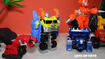 Play Doh Dinotrux and Transformers Rescue Bots, Blaze and the Monster Machines Lots of Toy