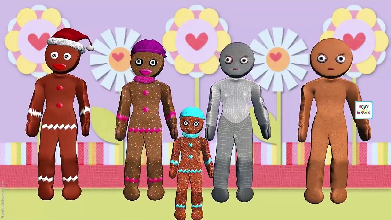 ♫ Finger Family Song - Gingerbread Man - Nursery Rhymes - Daddy Finger Binkie TV ♫