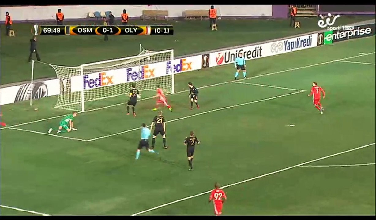 Tarik Elyounoussi Goal HD - Osmanlispor 0-2 Olympiakos Piraeus - 23.02.2017