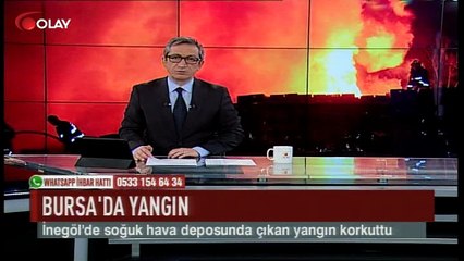 Bursa'da korkutan yangın (Haber 23 02 2017)