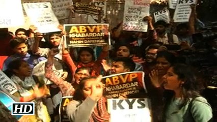 Protests against ABVP, police after Ramjas violence