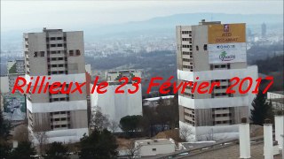 Rillieux le 23  02  2017 Destruction des deux Lyautey Rillieux