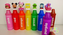 La pata de la Patrulla Gigante Crayones Congelado Elsa Minnie Mouse Juguetes Playset para que los Niños Aprendan los Colores de Ir