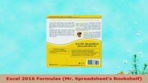 READ ONLINE  Excel 2016 Formulas Mr Spreadsheets Bookshelf
