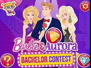 Download Video: Barbie y Aurora Licenciatura Concurso de dibujos animados para niños -los Mejores Juegos para Niños -Mejor Video de los Niños