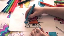 Peppa Pig Nuevas Páginas para Colorear para los Niños de Colores para Colorear marcadores de colores rotuladores lápices