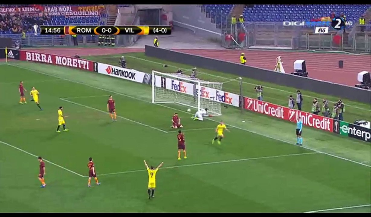 Rafael Borre Goal HD - AS Roma 0-1 Villarreal - 23.02.2017