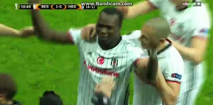 Vincent Aboubakar amazing Goal HD Besiktas 1-0 Hapoel Beer Sheva - 23.02.2017