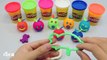 Play and Learn Colours with Playdough Modelling Clay and Vegetables Molds Fun & Creative f