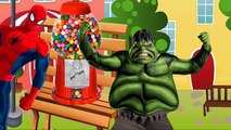 Super héros snake Spiderman Frozen elsa fat Hulk Batman Finger family rhymes for Kids 3d A