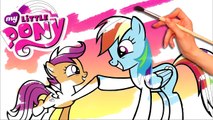 My Little Pony Coloring Book MLP Rainbow Dash Scootaloo Episode Surprise Egg and Toy Colle