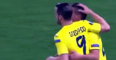 Rafael Santos Borre Goal Roma 0 - 1 Villarreal Europa League 2017