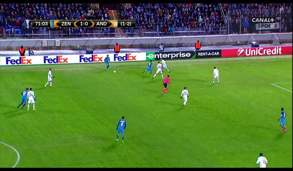 Artem Dzyuba Goal HD - Zenit Petersburg 2-0 Anderlecht - 23.02.2017