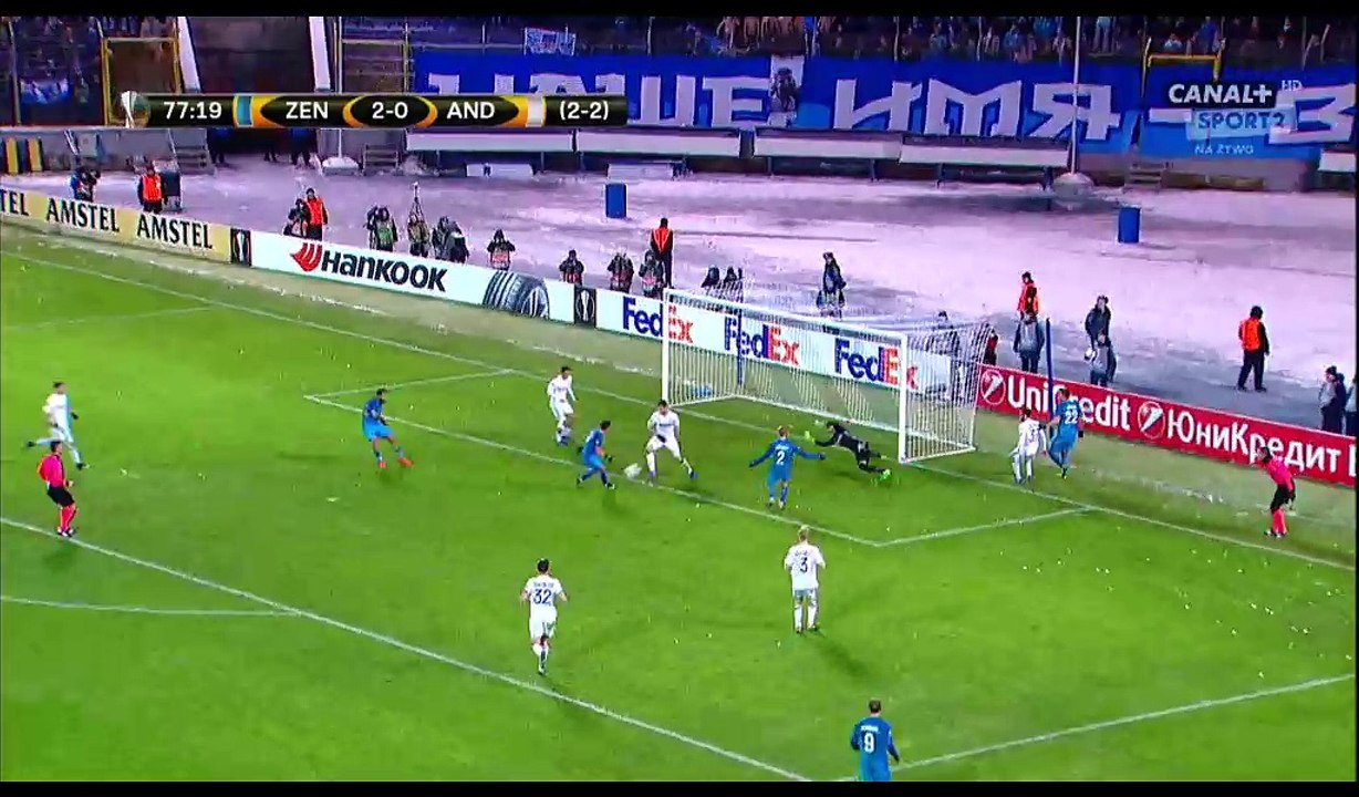 Giuliano Goal HD - Zenit Petersburg 3-0 Anderlecht - 23.02.2017
