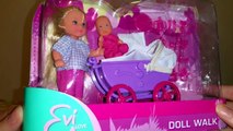 Играем в куклы Куклы для девочек Evi Love Кукла с коляской и малышом Куклы Пупсики