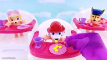 Bedtime with Paw Patrol Baby Dolls Feeding and Toileting Pretend Play Best Kids Video