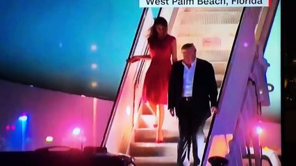 Trump forgets about Melania and closes car's door