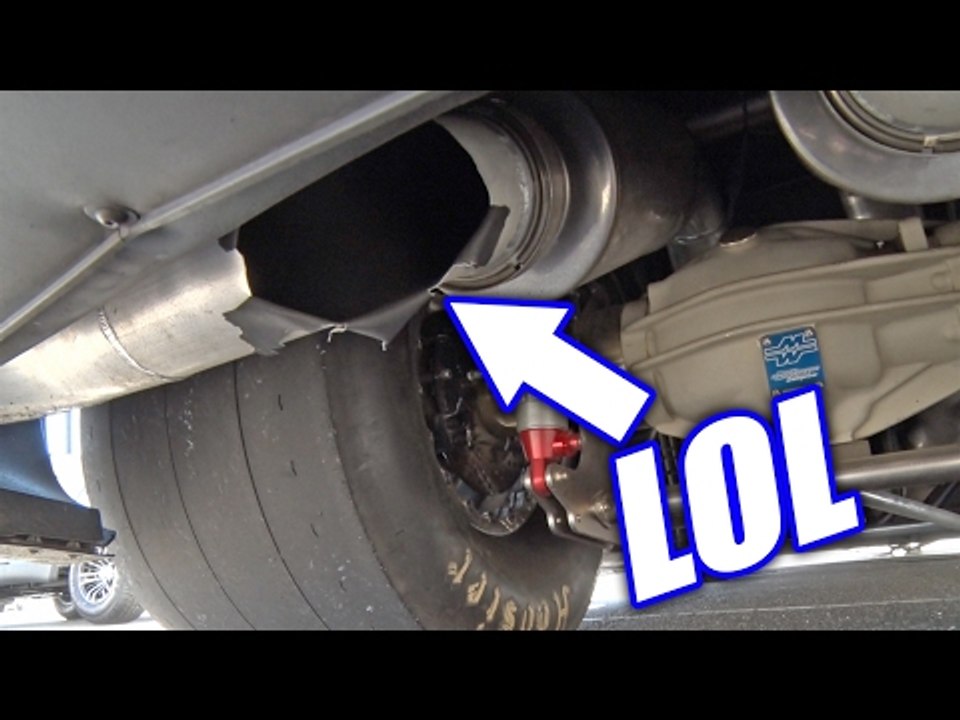 Muffler EXPLODES On Twin Turbo Camaro!