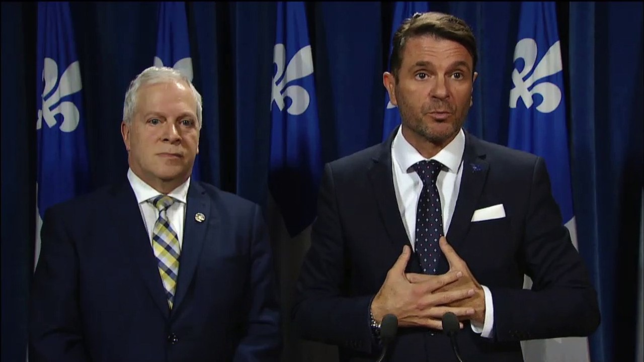 Point de presse de la Coalition avenir Québec sur la maladie d'Alzheimer et l'aide médicale à mourir.