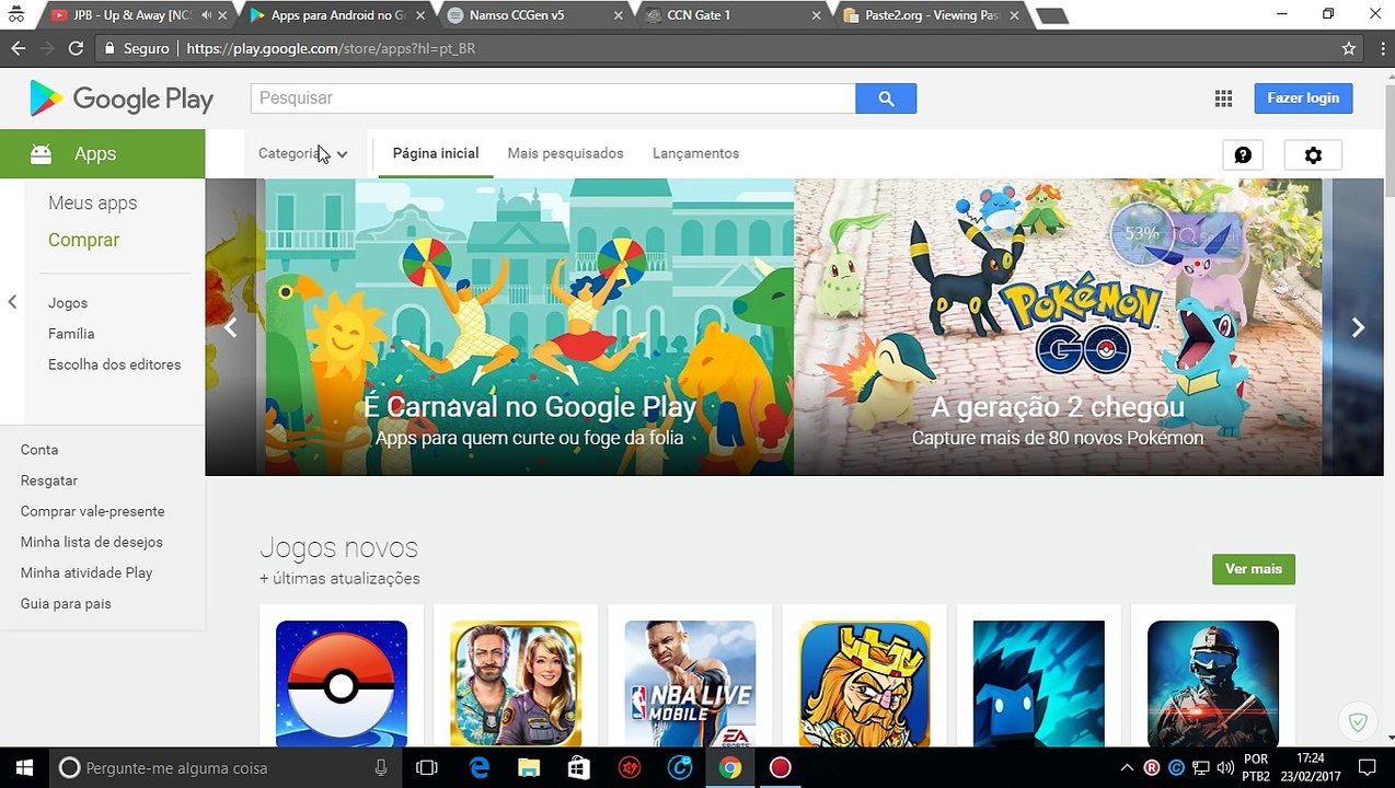 COMO VINCULAR CC NA GOOGLE PLAY (MÉTODO 23/02/17)